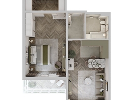 Продается 2-комнатная квартира ЖК Аллея Парк, 2 этап, 68.73  м&sup2;, 8728710 рублей
