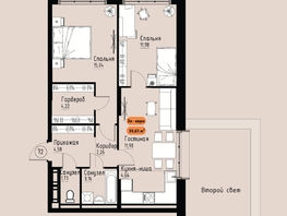 Продается 3-комнатная квартира ЖК Премьер парк, 59.61  м&sup2;, 9954870 рублей