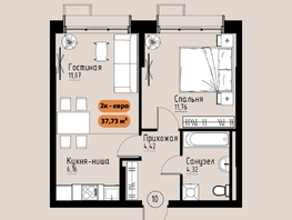 Продается 3-комнатная квартира ЖК Премьер парк, 60.75  м&sup2;, 10145250 рублей