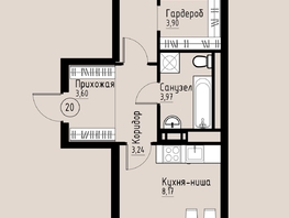 Продается 2-комнатная квартира ЖК Премьер парк, 49.27  м&sup2;, 8228090 рублей