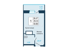 Продается Студия ЖК Светлогорский, II очередь, 31.6  м&sup2;, 5400000 рублей