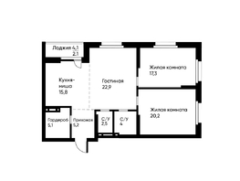 Продается 3-комнатная квартира ЖК Ранвэй, 94.6  м&sup2;, 15928369 рублей