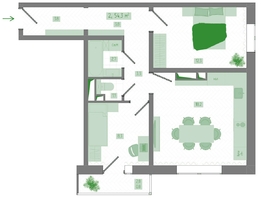 Продается 2-комнатная квартира ЖК Мичурино, дом 4 стр 4, 54.3  м&sup2;, 8100000 рублей