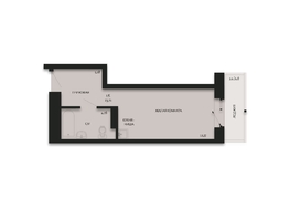 Продается Студия ЖК Дуэт, дом 1, 23.71  м&sup2;, 3319400 рублей