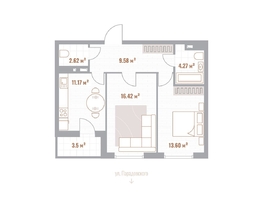Продается 2-комнатная квартира ЖК Николаевские кварталы, 59.46  м&sup2;, 12783900 рублей