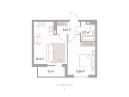 Продается 1-комнатная квартира ЖК Николаевские кварталы, 49.8  м&sup2;, 10806600 рублей