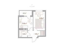 Продается 1-комнатная квартира ЖК Николаевские кварталы, 40.67  м&sup2;, 8540700 рублей