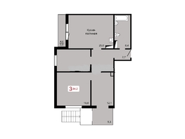 Продается 3-комнатная квартира ЖК Курчатова, дом 8 строение 1, 94.2  м&sup2;, 15000000 рублей
