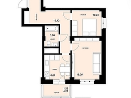 Продается 2-комнатная квартира Аральская ул, 54.7  м&sup2;, 6300000 рублей