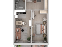 Продается 2-комнатная квартира ЖК Аллея Парк, 1 этап, 61.1  м&sup2;, 7576400 рублей