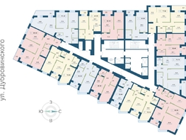 Продается 2-комнатная квартира ЖК Суриков, дом 2, 45.6  м&sup2;, 9804000 рублей