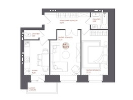 Продается 2-комнатная квартира ЖК Звезда, 52.72  м&sup2;, 6695440 рублей