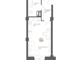 Продается Студия ЖК Звезда, 35.48  м&sup2;, 5215560 рублей