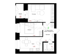 Продается 2-комнатная квартира ЖК Соцветие, дом 5.4, 51.98  м&sup2;, 7731245 рублей