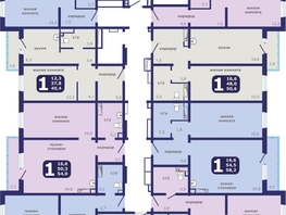 Продается 2-комнатная квартира ЖК Рябиновый дворик, дом 1, 55.8  м&sup2;, 7490000 рублей