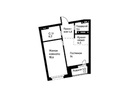 Продается 2-комнатная квартира ЖК Ранвэй, 52.6  м&sup2;, 10157841 рублей