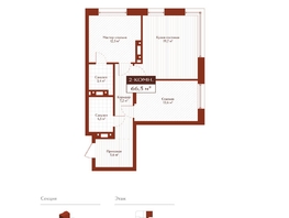 Продается 2-комнатная квартира ЖК Дом на Ульяновском, 66.5  м&sup2;, 12635000 рублей