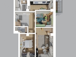 Продается 3-комнатная квартира ЖК Сосны, дом 2/1, 73.26  м&sup2;, 8864460 рублей