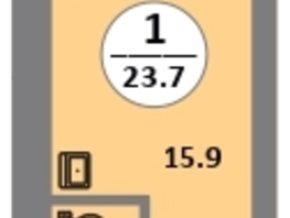 Продается Студия ЖК Снегири, дом 10, 23.9  м&sup2;, 4160000 рублей