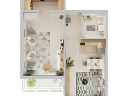 Продается 2-комнатная квартира ЖК Аллея Парк, 3 этап, 69.65  м&sup2;, 9054500 рублей