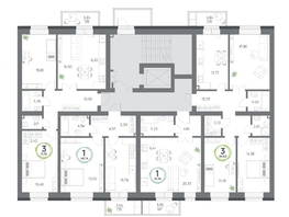 Продается 3-комнатная квартира ЖК Юдинский, дом 1.1, 83.63  м&sup2;, 13932758 рублей
