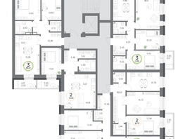 Продается 3-комнатная квартира ЖК Юдинский, дом 1.1, 66.07  м&sup2;, 6607000 рублей