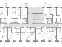 Продается 3-комнатная квартира ЖК Юдинский, дом 1.2, 60.65  м&sup2;, 8721470 рублей