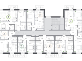 Продается 2-комнатная квартира ЖК Юдинский, дом 1.3, 41.99  м&sup2;, 5517486 рублей
