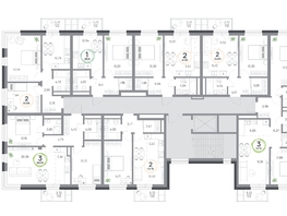 Продается 2-комнатная квартира ЖК Юдинский, дом 1.5, 43.79  м&sup2;, 6266349 рублей