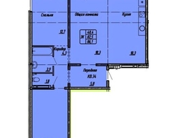 Продается 3-комнатная квартира 280-летия Барнаула ул, 86.1 м², 6100000 рублей