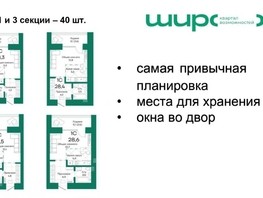 Продается 1-комнатная квартира ЖК Широта, корпус 2, 28.6  м², 3812380 рублей