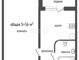 Продается 1-комнатная квартира Социалистическая ул, 40  м², 3600000 рублей