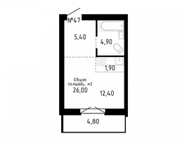 Продается Студия ЖК Smart (Смарт), 26  м², 4550000 рублей