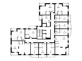Продается 3-комнатная квартира ЖК Smart (Смарт), 63.8 м², 8804400 рублей