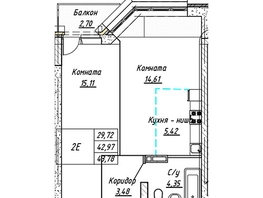 Продается 2-комнатная квартира ЖК Дружба, Шевченко, 135, 43.78  м², 6917240 рублей