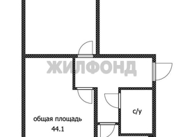 Продается 2-комнатная квартира Георгиева ул, 44.1  м&sup2;, 5750000 рублей
