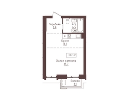 Продается 1-комнатная квартира ЖК Империал, 33.2  м&sup2;, 7304000 рублей