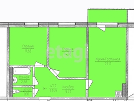 Продается 2-комнатная квартира Смолина ул, 61.36 м², 6500000 рублей