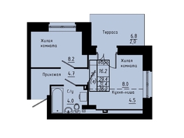 Продается 1-комнатная квартира ЖК Зеленые кварталы, 4 очередь, 31.4  м&sup2;, 4929800 рублей