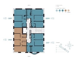 Продается 4-комнатная квартира ЖК RIVERANG (РиверАнг), 76.78  м², 17466836 рублей