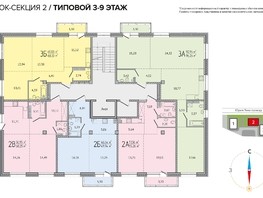 Продается 2-комнатная квартира ЖК Life (Лайф), дом 2, 60.25  м², 16267500 рублей