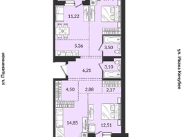 Продается 4-комнатная квартира ЖК Источник, дом 1, 88.76  м², 10218144 рублей