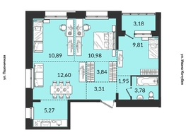 Продается 4-комнатная квартира ЖК Источник, дом 3, 65.61  м², 8199640 рублей