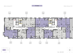 Продается 1-комнатная квартира ЖК Zenith (Зенит), 3 этап, 45.28  м², 6565600 рублей