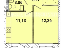 Продается 1-комнатная квартира ЖК Лето, дом 3, 34.2  м², 4567905 рублей