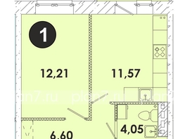 Продается 1-комнатная квартира ЖК Лето, дом 3, 35.2  м², 4847185 рублей