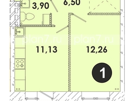 Продается 1-комнатная квартира ЖК Лето, дом 2, 37.5  м², 4668750 рублей