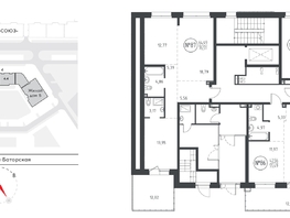 Продается 2-комнатная квартира ЖК СОЮЗ PRIORITY, дом 4, 71.35  м², 11602225 рублей