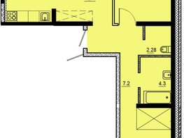 Продается 3-комнатная квартира ЖК Мега, дом 4, 75  м², 6750000 рублей