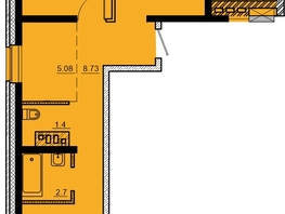 Продается 3-комнатная квартира ЖК Мега, дом 4, 72.97  м², 6567300 рублей